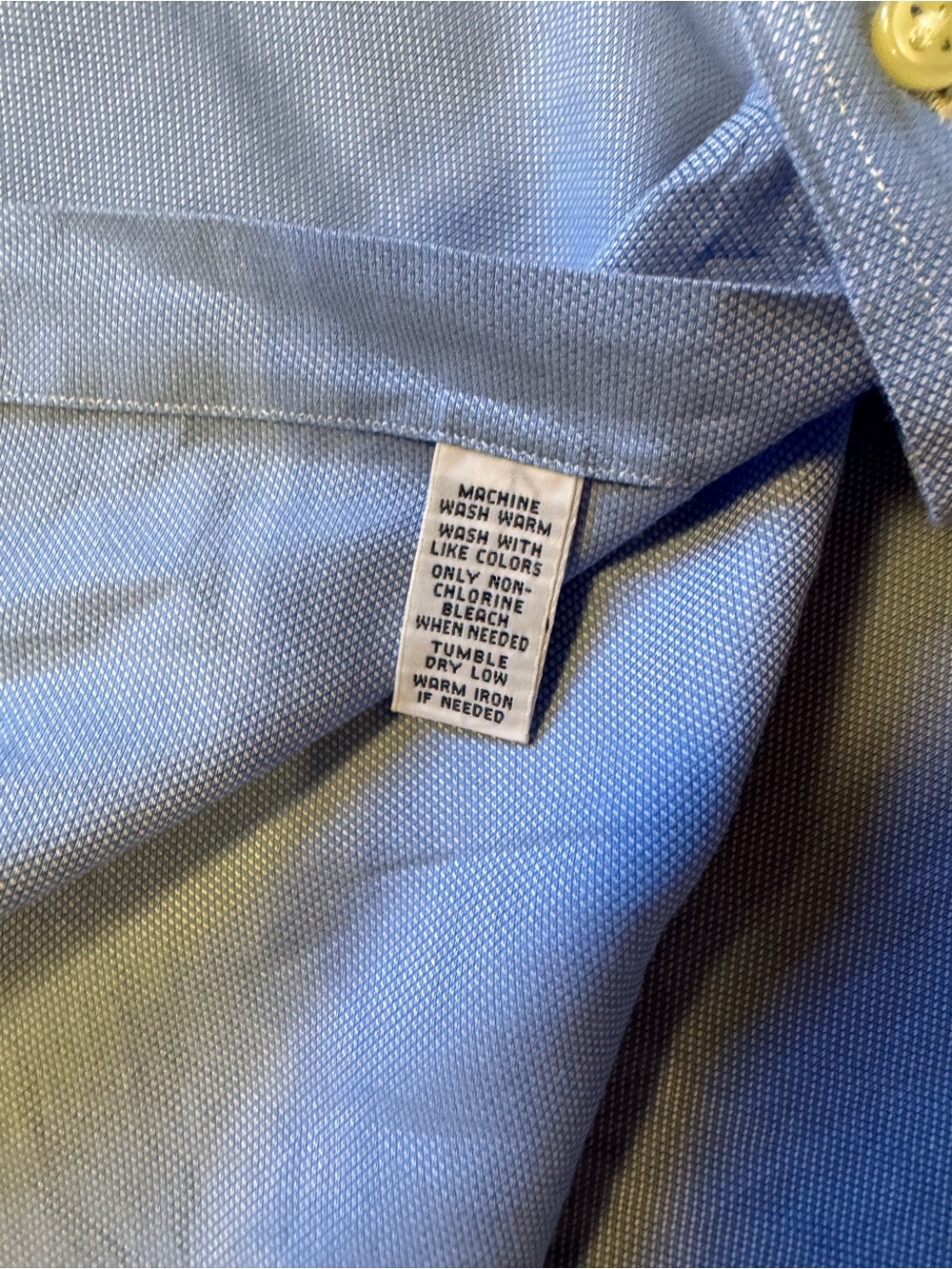 Polo by Ralph Lauren Men's Light Blue Button-Down Oxford Shirt - Picture 5 of 9